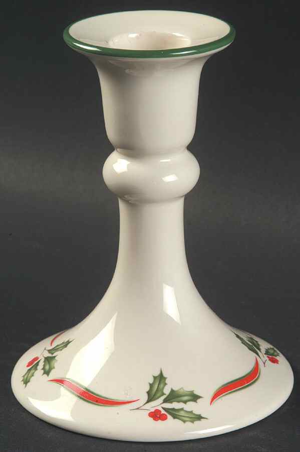 Country Holly Small Candlestick by Lenox-1