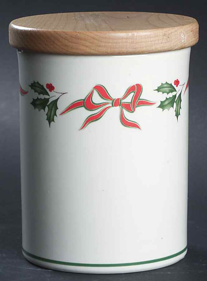 Country Holly Small Canister & Lid by Lenox-1