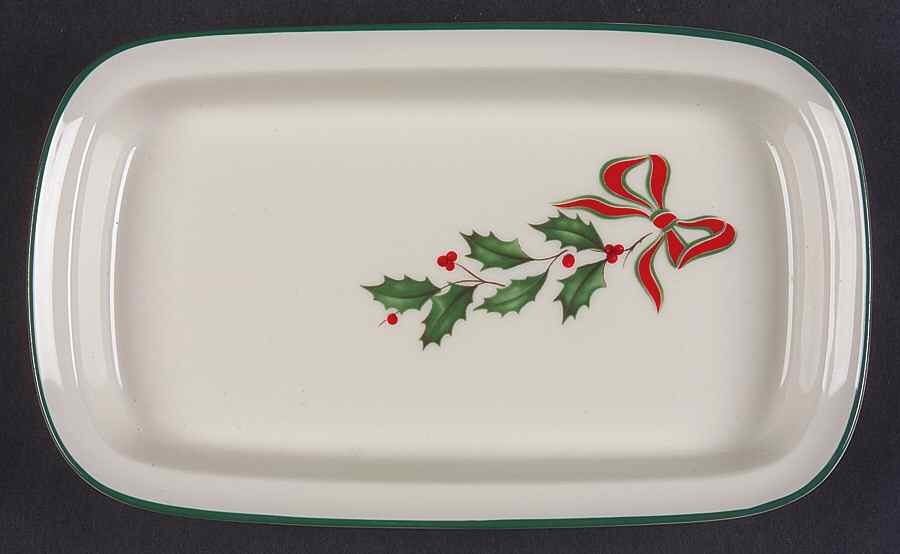 Country Holly Lid for 1/4 Lb Butter by Lenox-1
