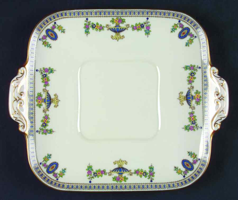 Colonial Square Handled Cake Plate by Lenox-1