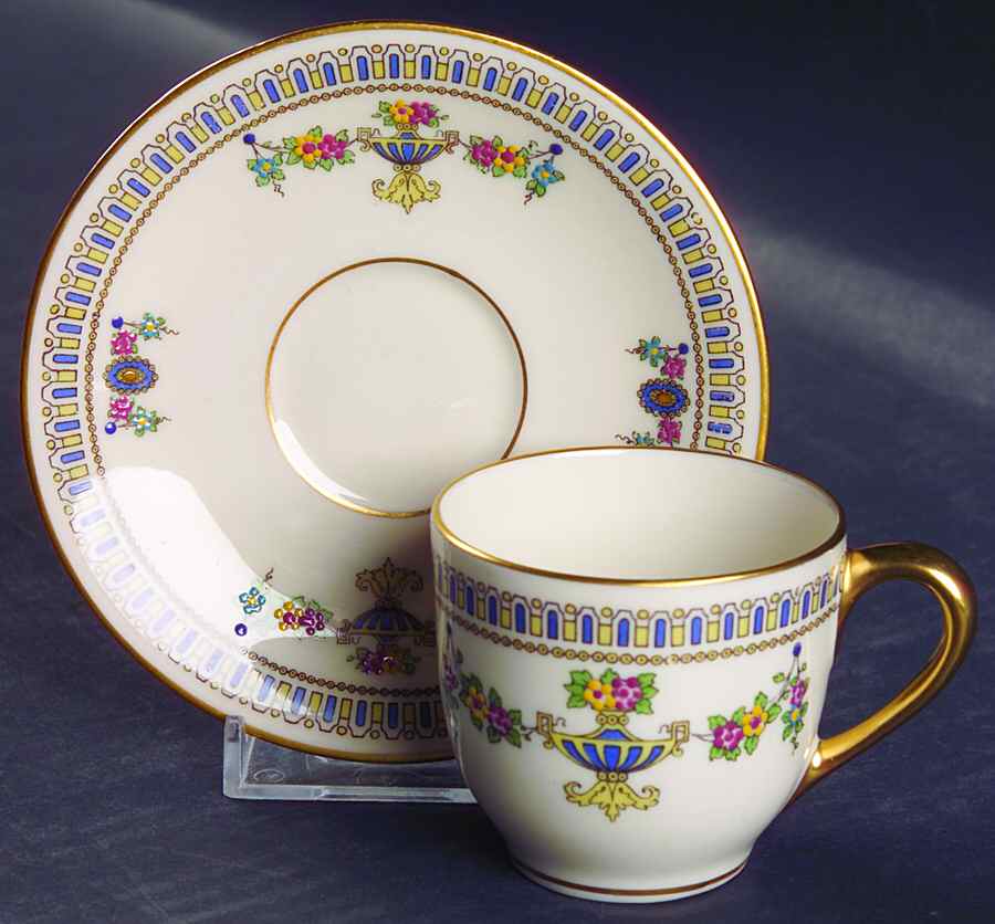 Colonial Flat Demitasse Cup & Saucer Set by Lenox-1
