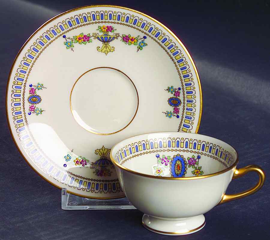 Colonial Footed Demitasse Cup & Saucer Set by Lenox-1