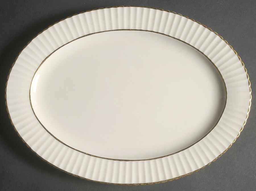 Colonnade Gold 13" Oval Serving Platter by Lenox-1