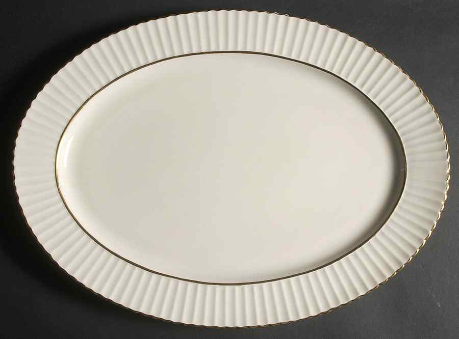 Colonnade Gold 17" Oval Serving Platter by Lenox-1