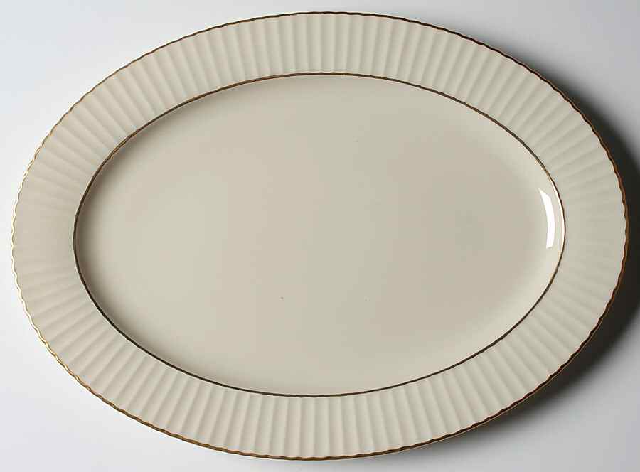 Colonnade Gold 15" Oval Serving Platter by Lenox-1