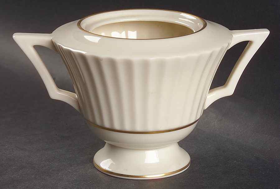 Colonnade Gold Sugar Bowl No Lid by Lenox-1