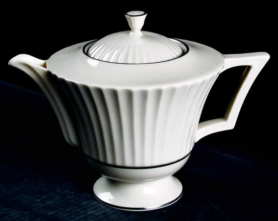 Colonnade Platinum Teapot & Lid by Lenox-1