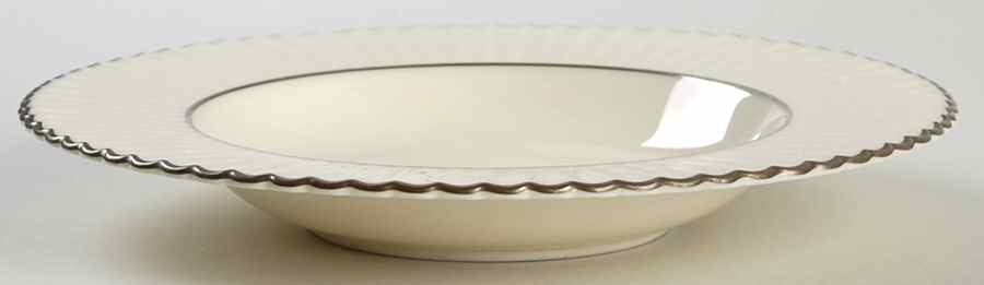 Colonnade Platinum Rim Soup Bowl by Lenox-1