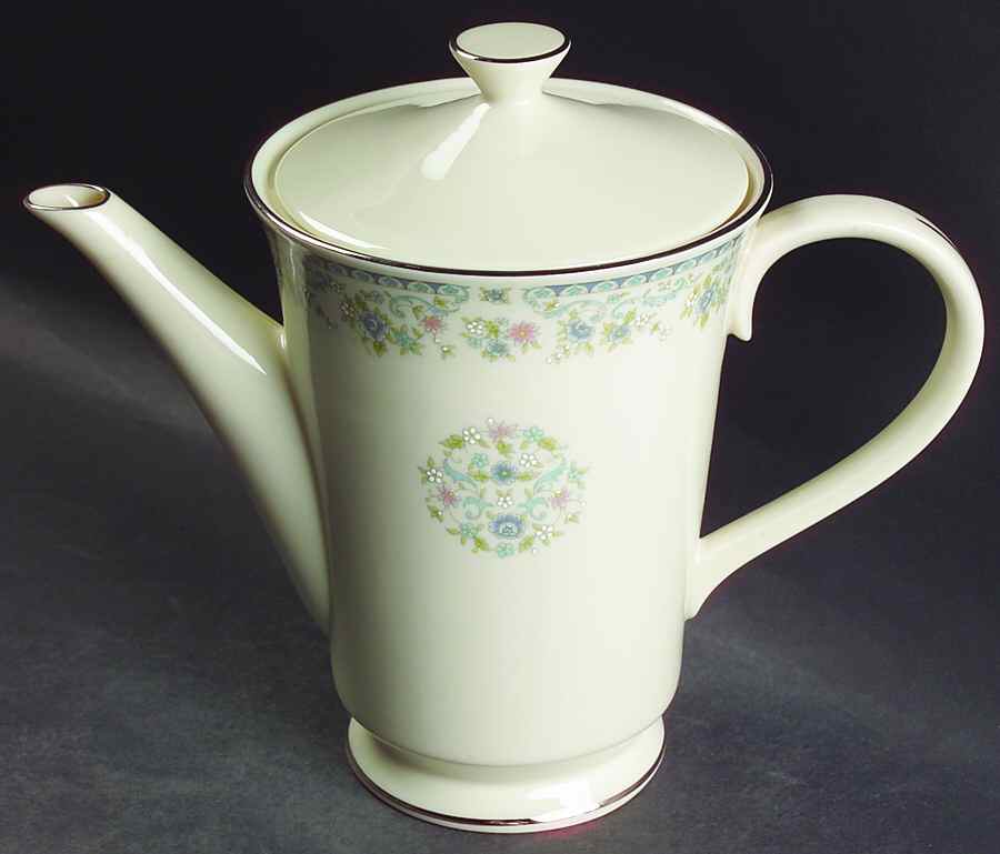 Columbine Tea/Coffee Pot & Lid by Lenox-1