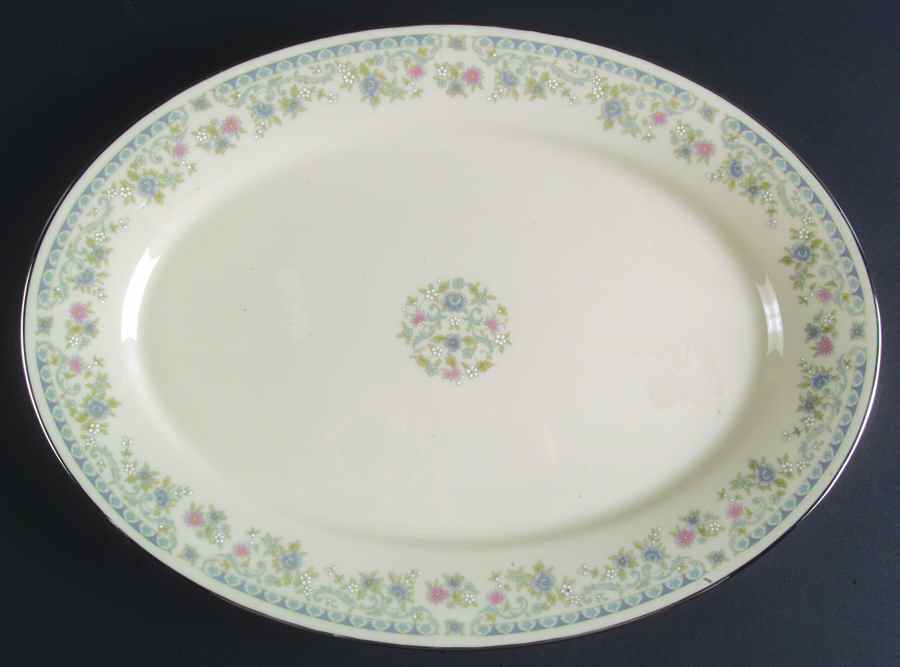 Columbine 13" Oval Serving Platter by Lenox-1