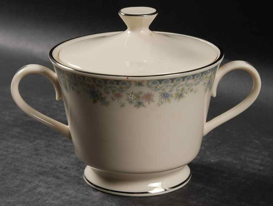 Columbine Sugar Bowl & Lid by Lenox-1