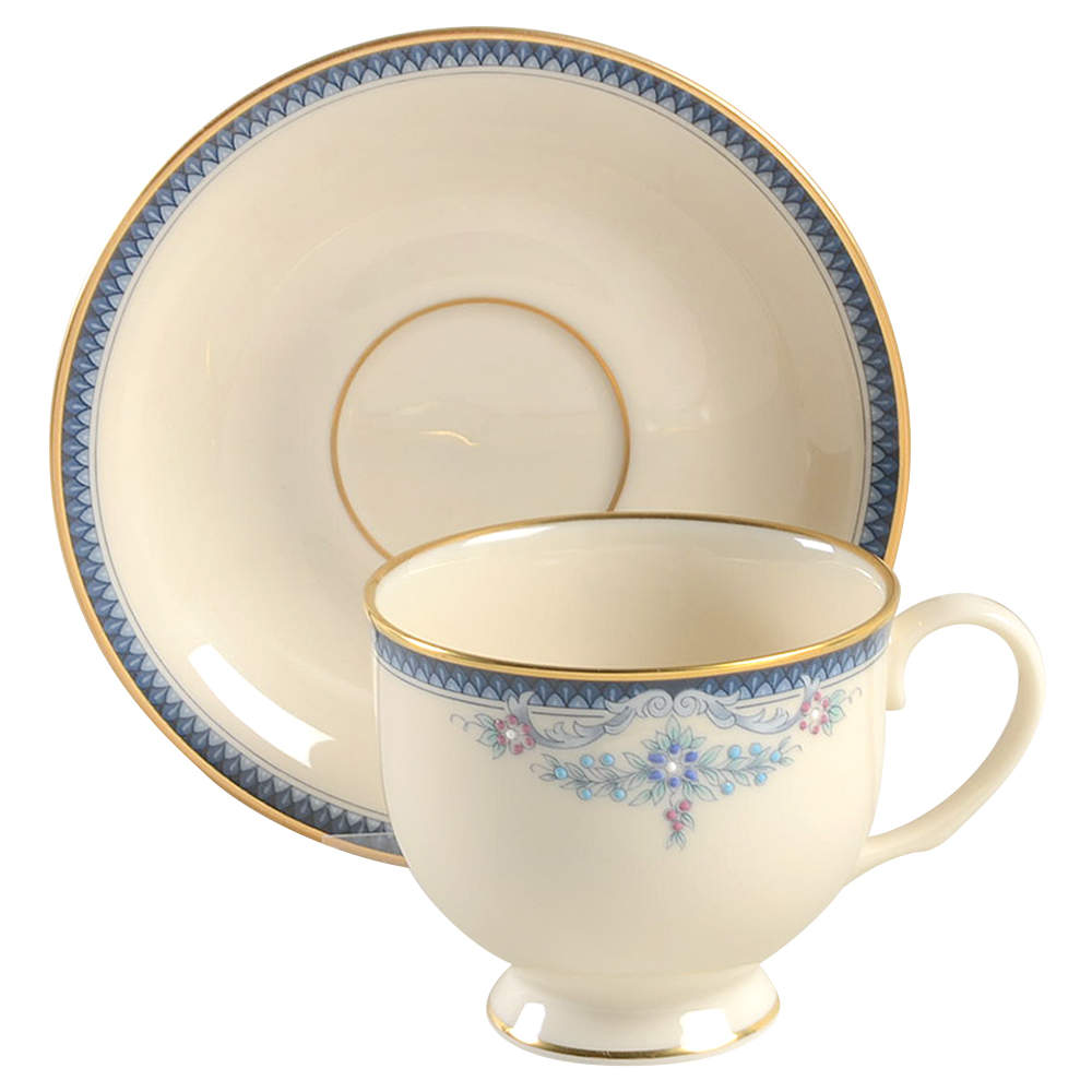 Columbia Footed Cup & Saucer Set by Lenox-1