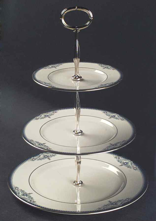 Columbia 13 7/8"-14 1/4" 3-Tiered Serving Tray(DP,SP,BB) HC by Lenox-1