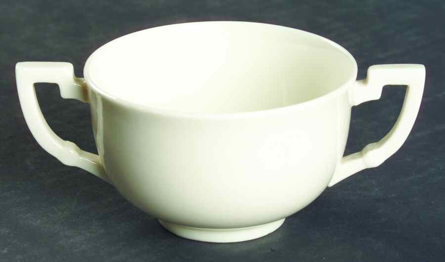 Colonial White Flat Bouillon Cup by Lenox-1