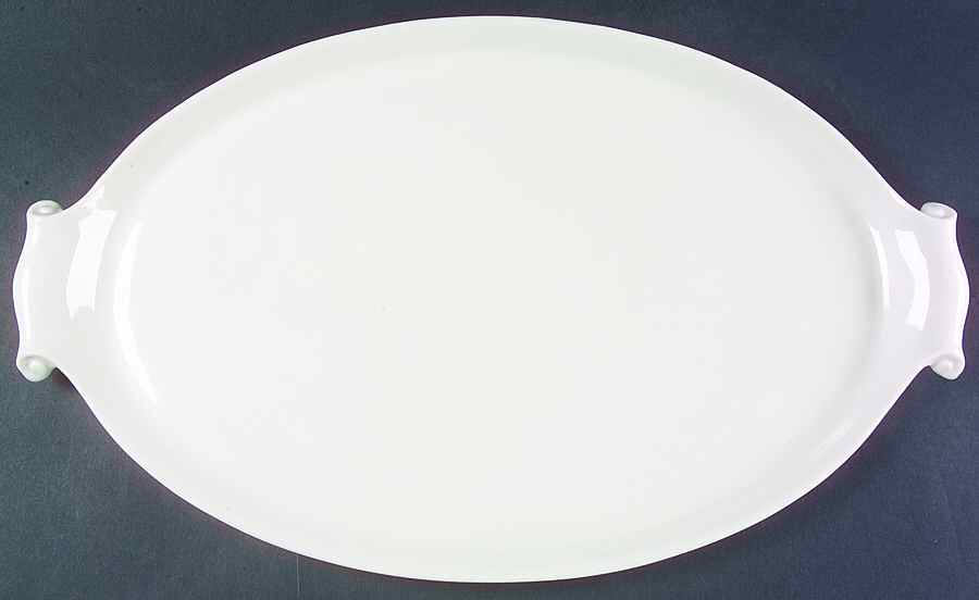 Colonial White 19" Oval Serving Platter by Lenox-1
