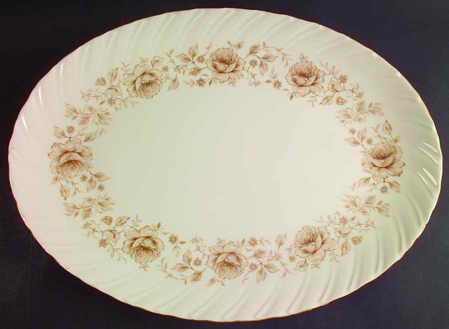 Coquette 17" Oval Serving Platter by Lenox-1