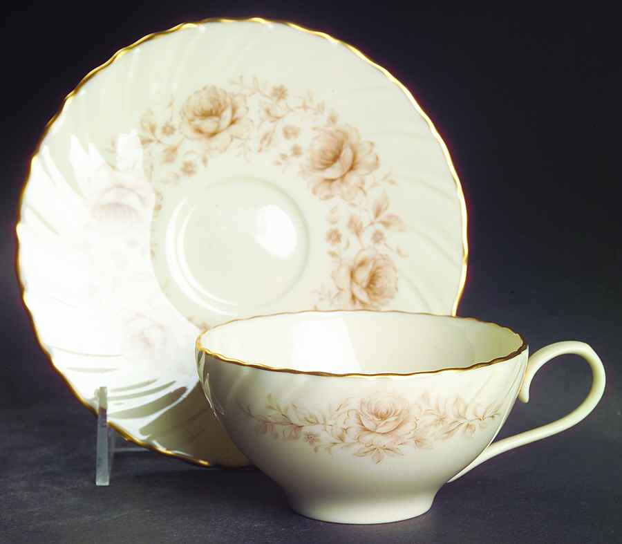 Coquette Flat Cup & Saucer Set by Lenox-1