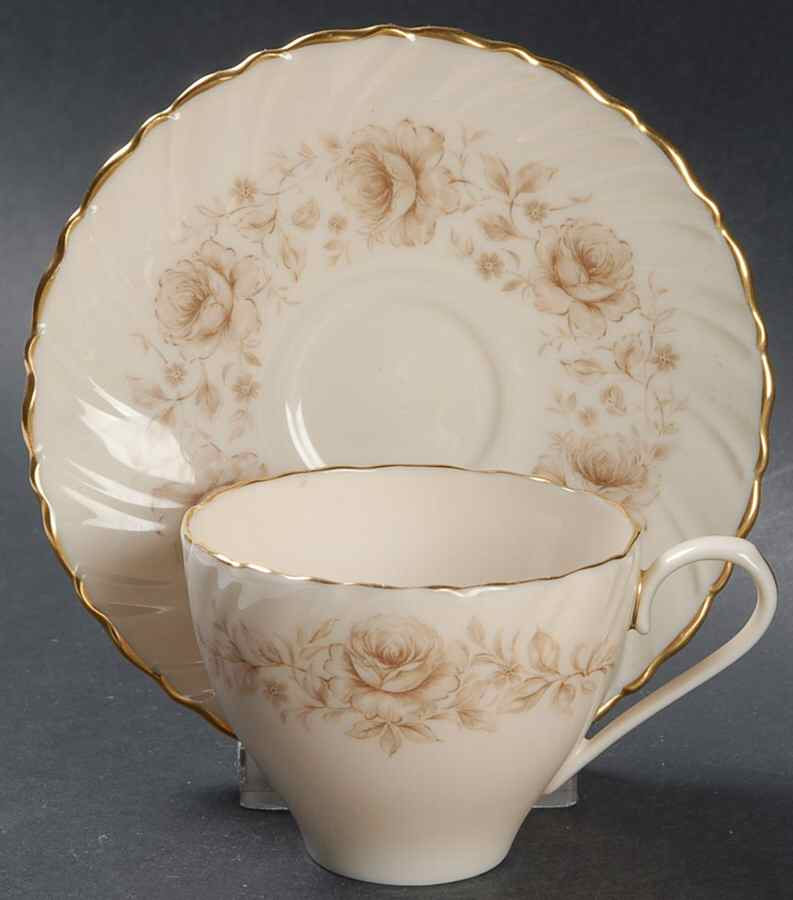 Coquette Flat Demitasse Cup & Saucer Set by Lenox-1