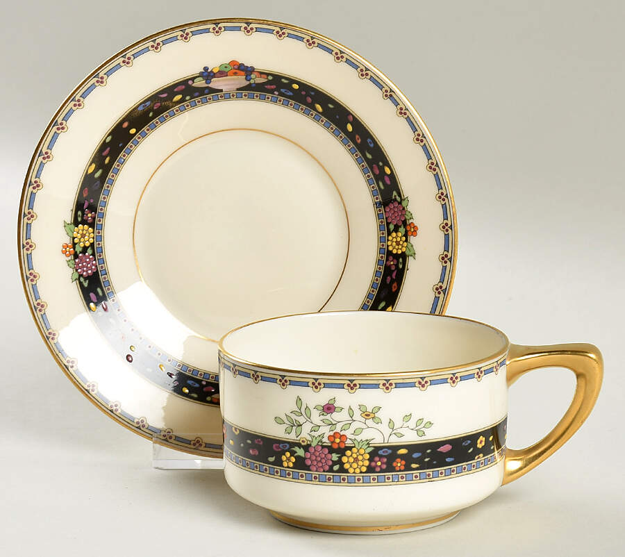 Coronado Flat Cup & Saucer Set by Lenox-1