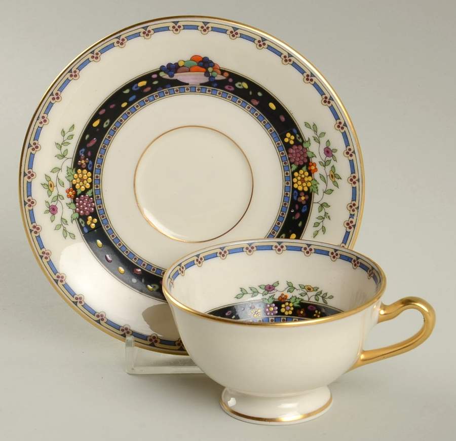 Coronado Footed Demitasse Cup & Saucer Set by Lenox-1