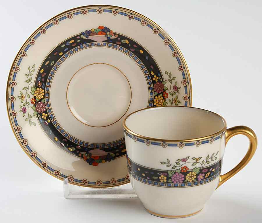 Coronado Flat Demitasse Cup & Saucer Set by Lenox-1