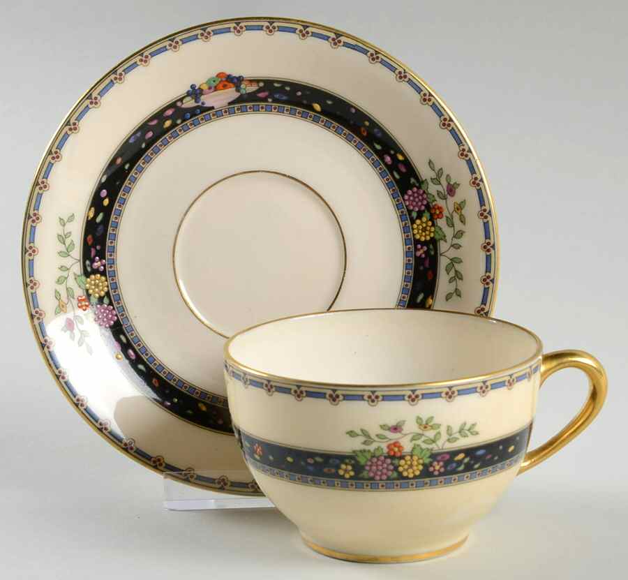 Coronado Flat Cup & Saucer Set by Lenox-1