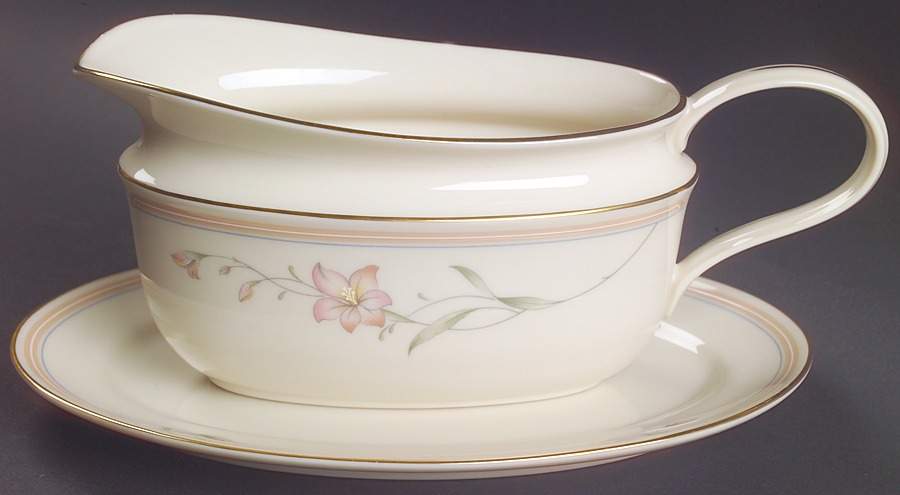 Coral Springs Gravy Boat & Underplate/Relish by Lenox-1