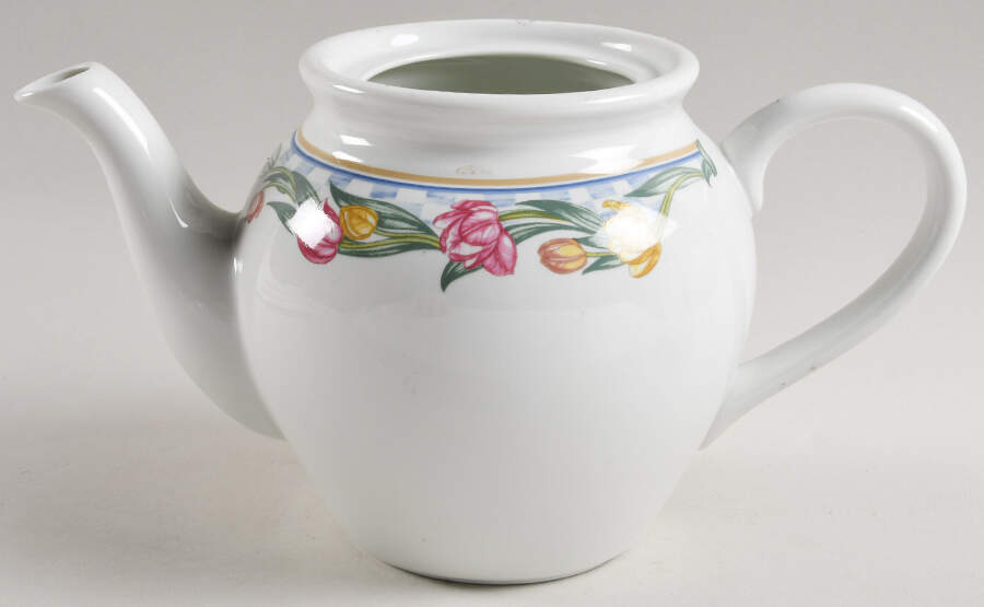 Country Tulips Teapot No Lid by Lenox-1