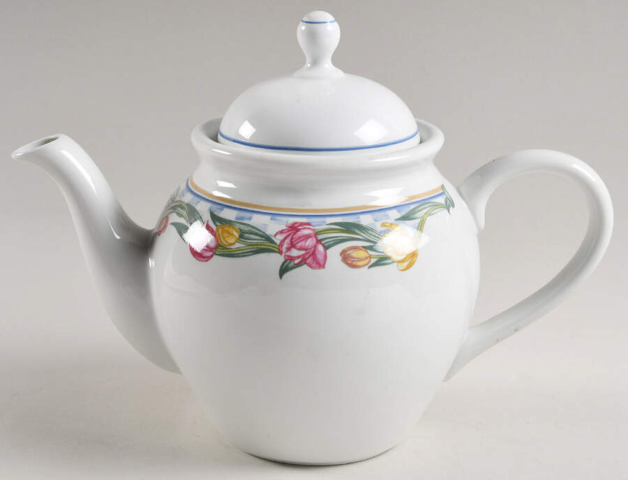Country Tulips Teapot & Lid by Lenox-1