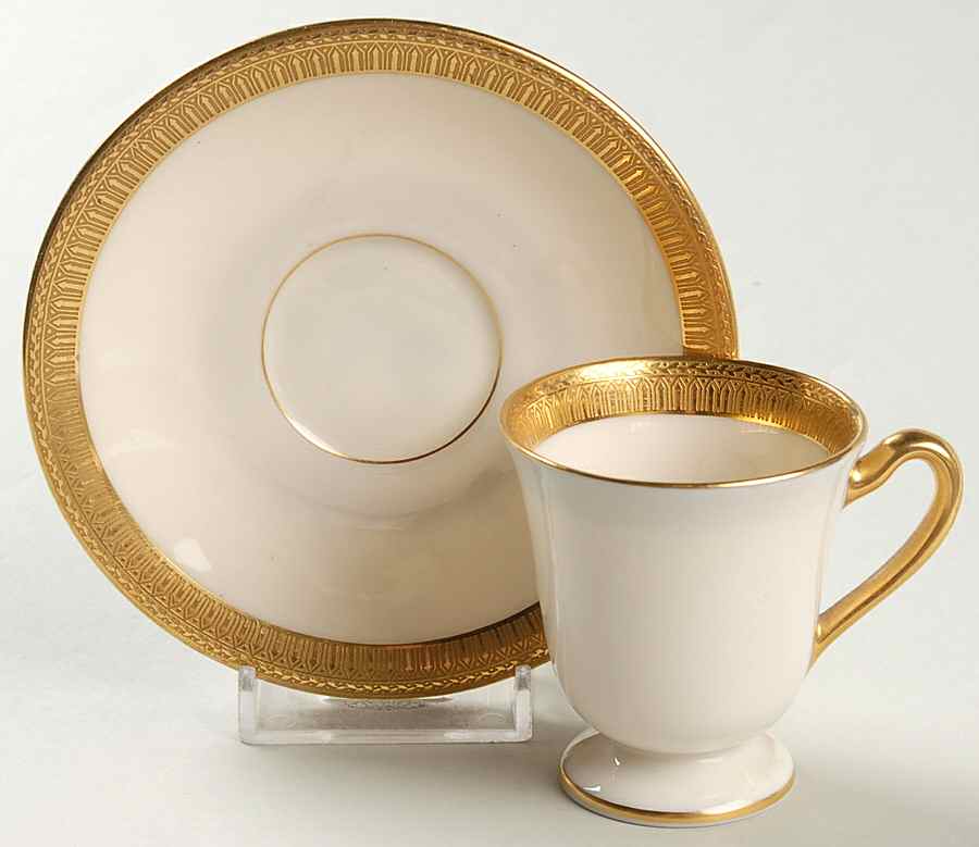 Countess Footed Demitasse Cup & Saucer Set by Lenox-1