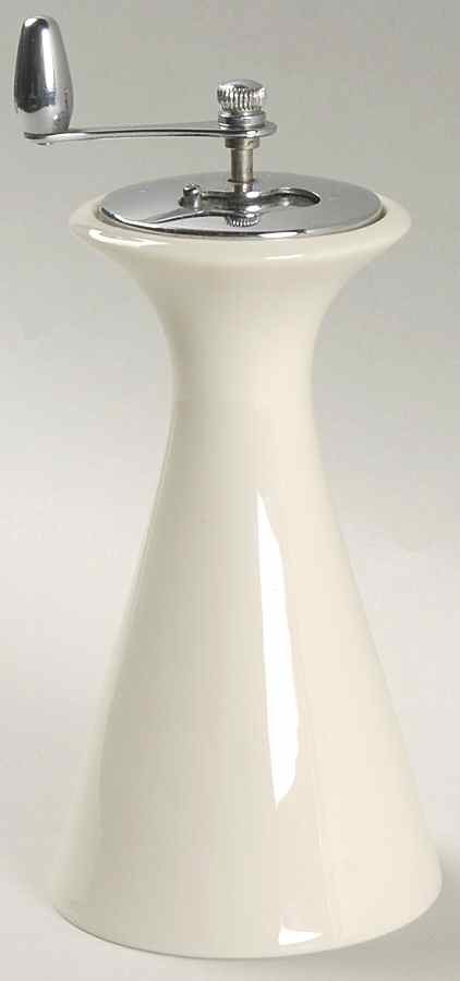Coupe Off White Pepper Mill by Lenox-1
