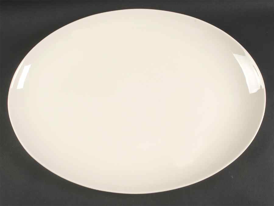 Coupe Off White 18" Oval Serving Platter by Lenox-1