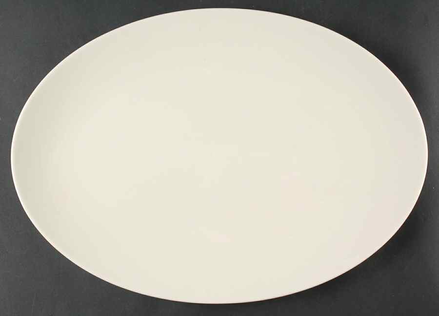 Coupe Off White 16" Oval Serving Platter by Lenox-1