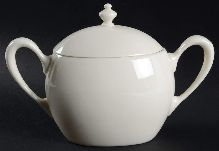 Coupe Off White Sugar Bowl & Lid by Lenox-1