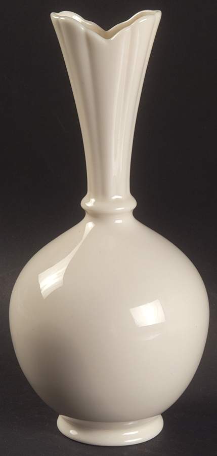 Coupe Off White High Vase (Bulbous) by Lenox-1