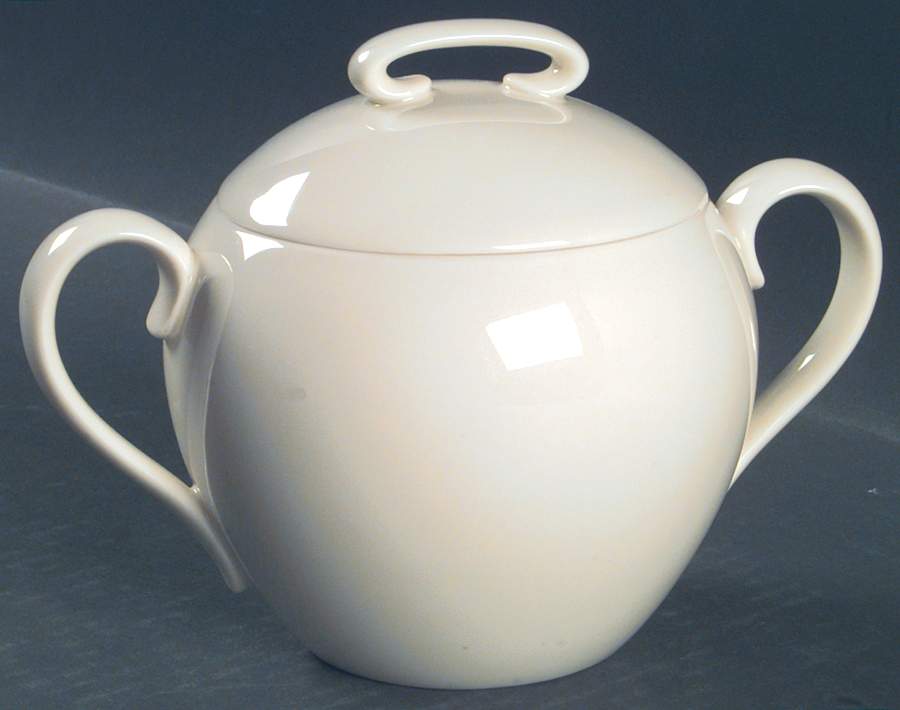 Coupe Off White Sugar Bowl & Lid by Lenox-1