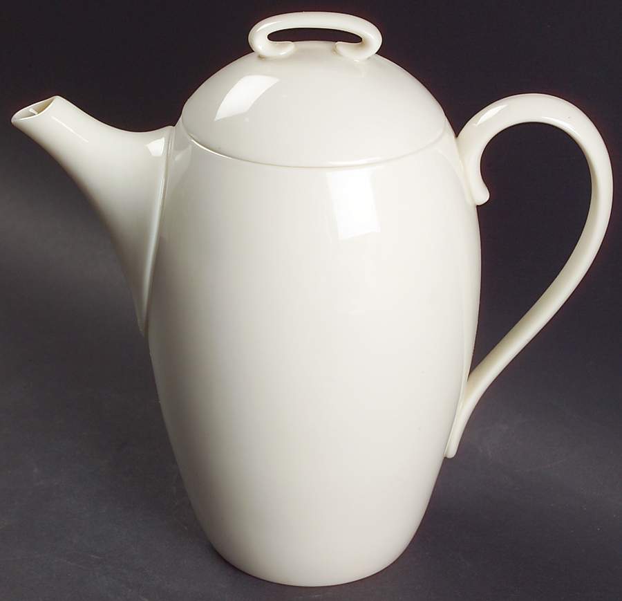 Coupe Off White Coffee Pot & Lid by Lenox-1