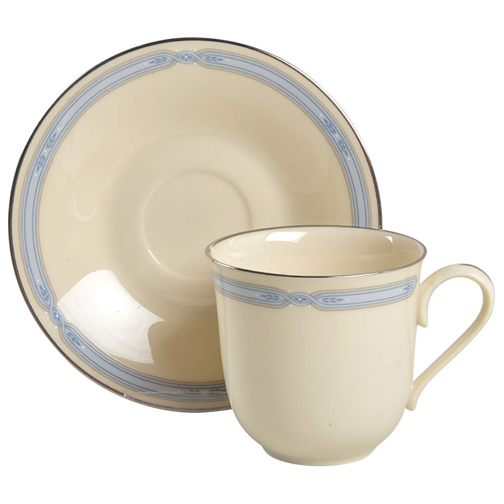 Courtland Flat Cup & Saucer Set by Lenox-1