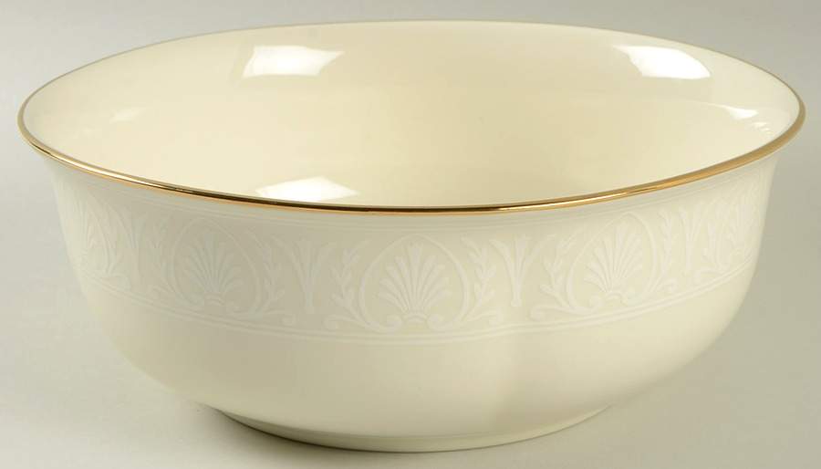 Courtyard Gold 8" Round Vegetable Bowl by Lenox-1
