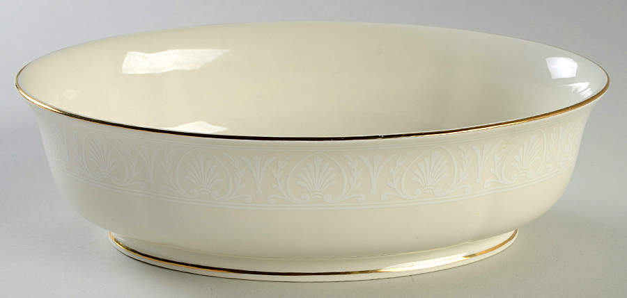 Courtyard Gold 10" Oval Vegetable Bowl by Lenox-1