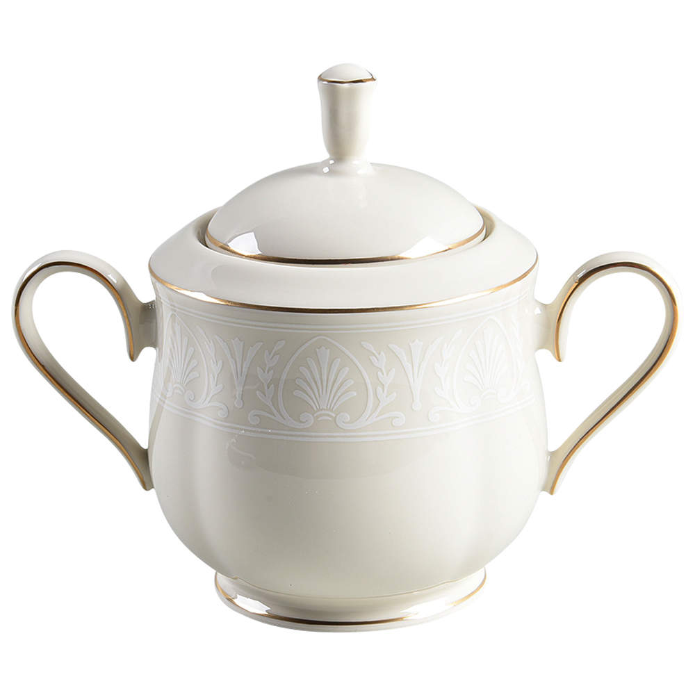 Courtyard Gold Sugar Bowl & Lid by Lenox-1