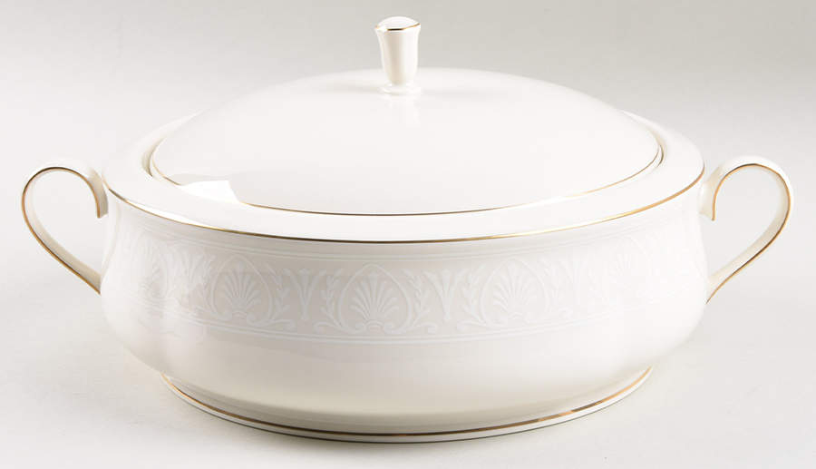 Courtyard Gold Round Covered Vegetable by Lenox-1