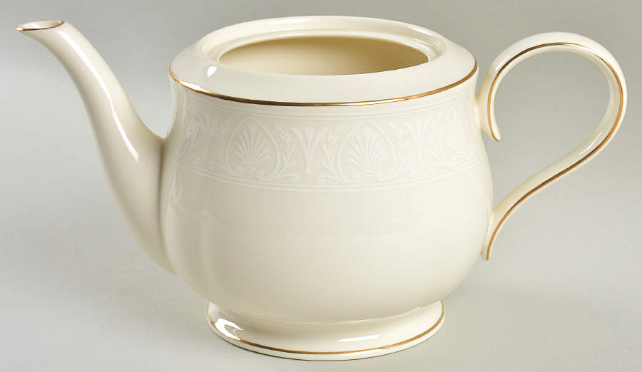 Courtyard Gold Teapot No Lid by Lenox-1