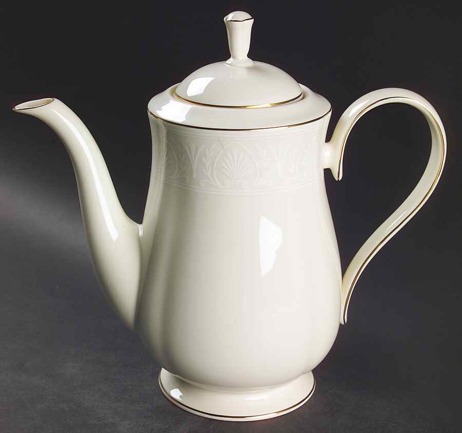 Courtyard Gold Coffee Pot & Lid by Lenox-1