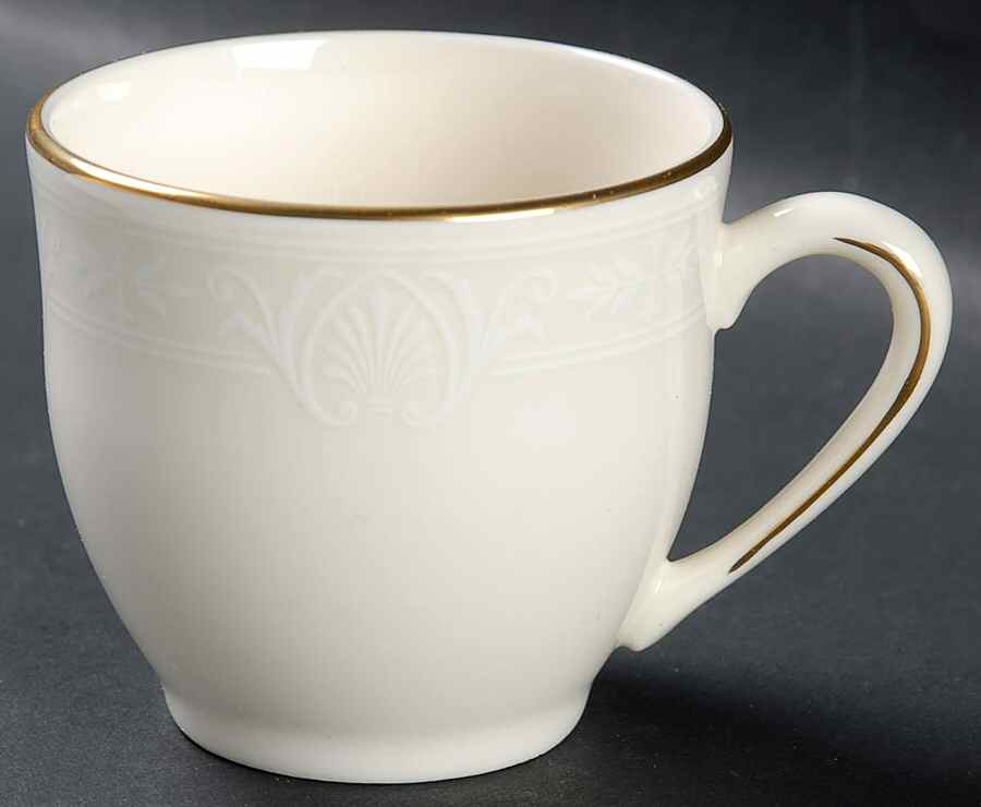 Courtyard Gold Flat Demitasse Cup by Lenox-1