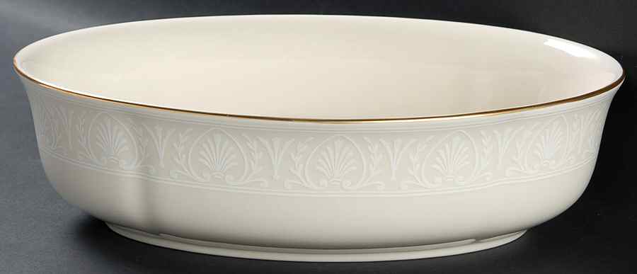 Courtyard Gold 10" Oval Vegetable Bowl by Lenox-1