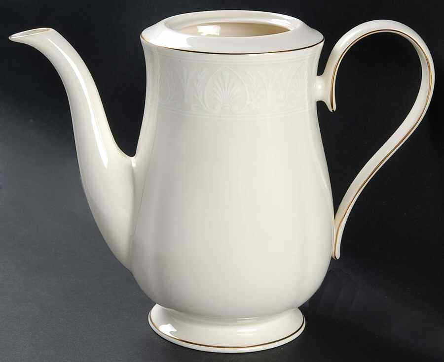 Courtyard Gold Coffee Pot No Lid by Lenox-1