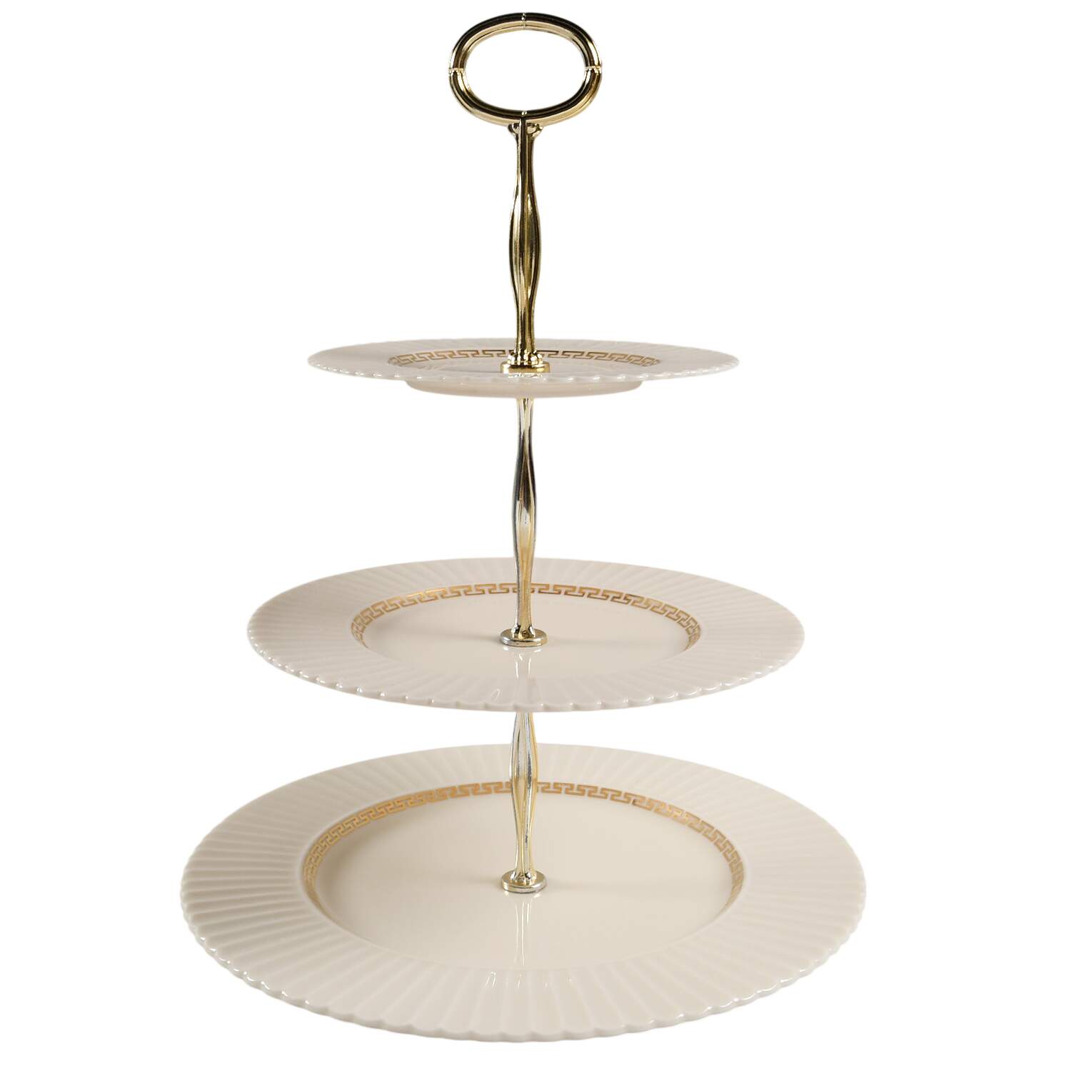 Cretan 13 7/8"-14 1/4" 3-Tiered Serving Tray(DP,SP,BB) HC by Lenox-1