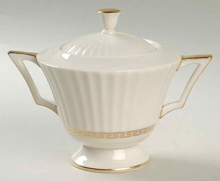 Cretan Sugar Bowl & Lid by Lenox-1