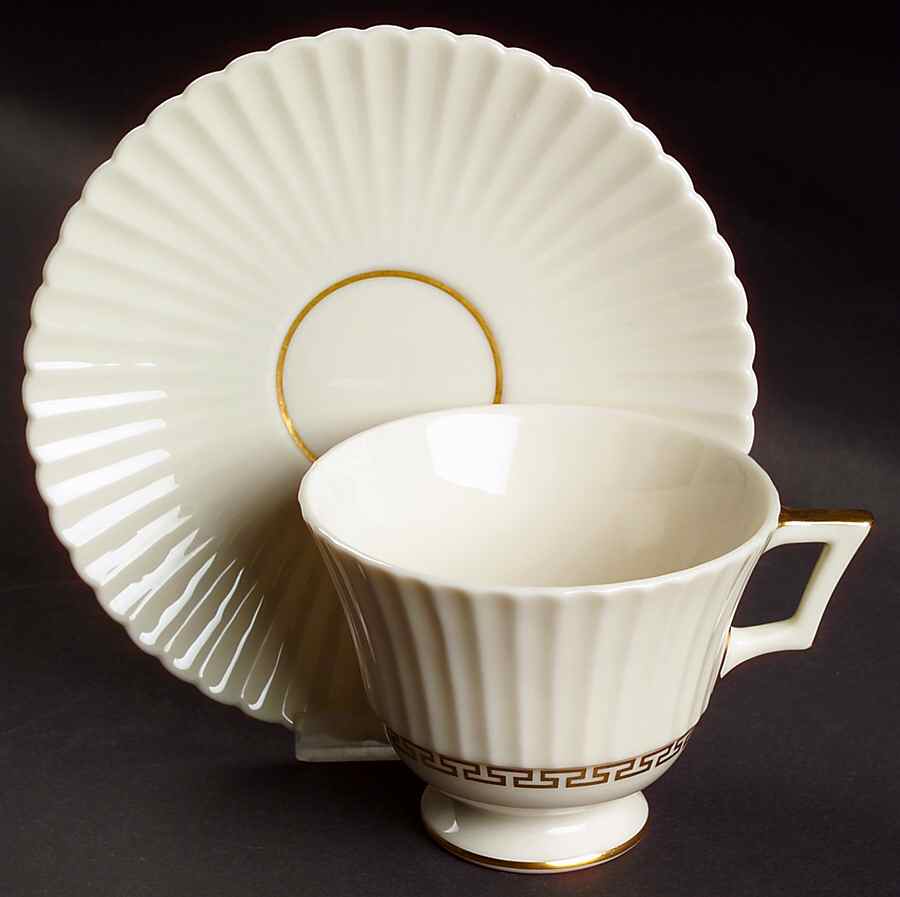 Cretan Oversized Cup & Saucer Set by Lenox-1